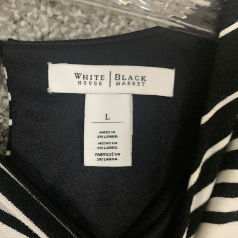 White House Black Market Dress Maxi Sz L Sleeveless Stretch Jersey Keyhole - Picture 3 of 9
